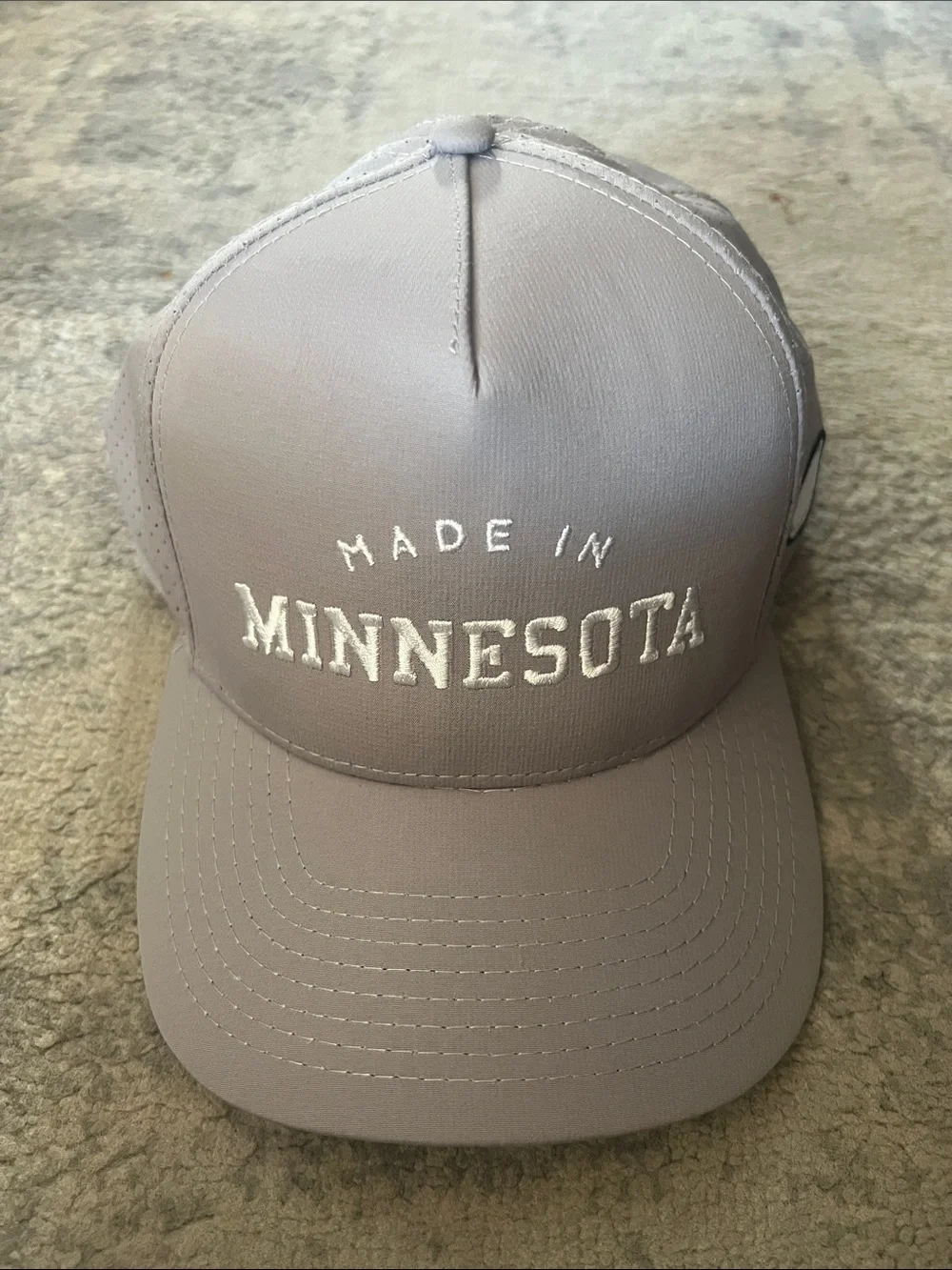 Made in Minnesota Gray Performance Trucker Hat